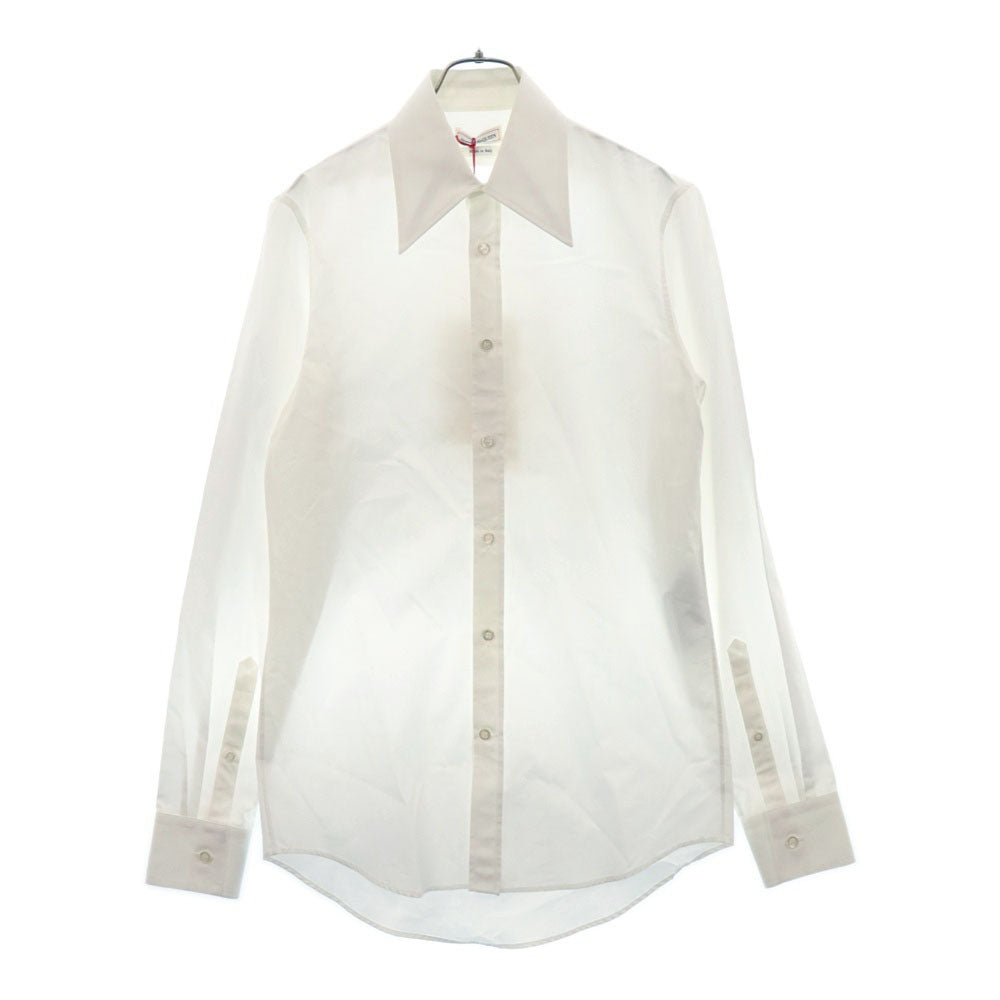 Alexander McQueen(アレキサンダーマックイーン) 70S Colored Evening Shirt カラーイブニング 長袖シャツ ホワイト 643528 QQN66