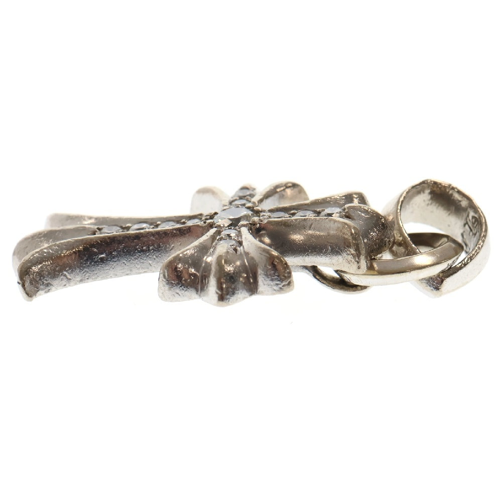 CHROME HEARTS(クロムハーツ) 18KWG CH CRS SML P D スモールCHクロス PAVEダイヤ ペンダント ホワイトゴールドネックレストップ