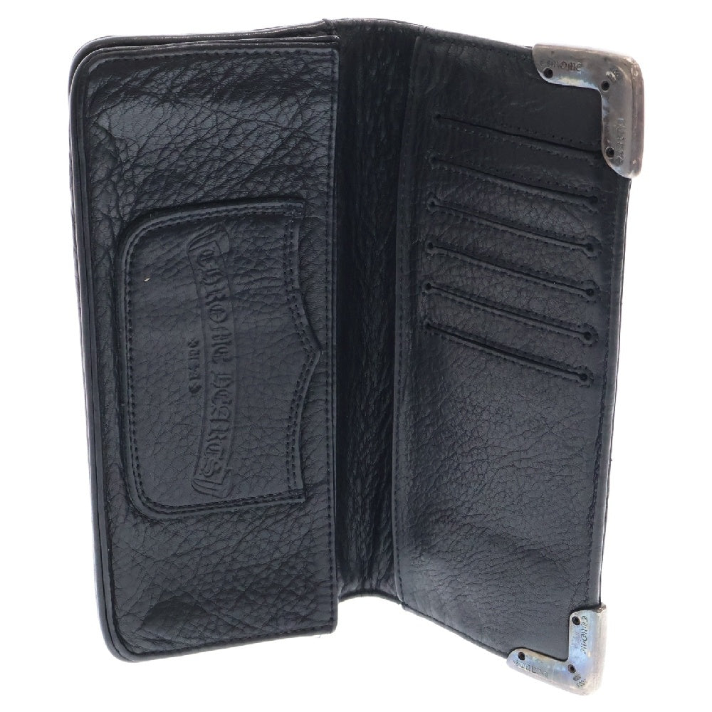CHROME HEARTS(クロムハーツ) LNG SNGL FLD TIPS ALLIGATOR シングルフォールド アリゲーター ウォレット長財布 ロングウォレット ブラック