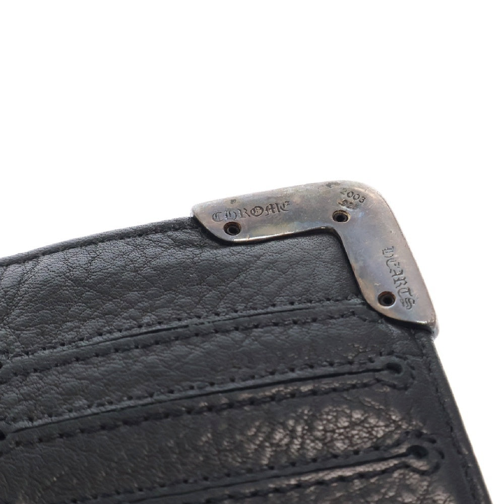 CHROME HEARTS(クロムハーツ) LNG SNGL FLD TIPS ALLIGATOR シングルフォールド アリゲーター ウォレット長財布 ロングウォレット ブラック