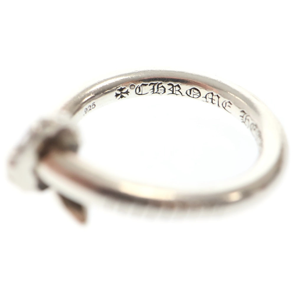 CHROME HEARTS(クロムハーツ) NAIL CRSBALL DMND ネイルクロスボール アフター1ダイヤ シルバーリング 15号