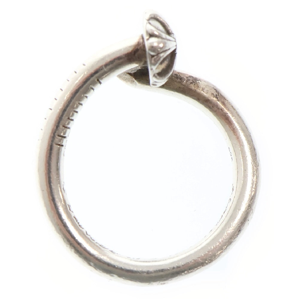 CHROME HEARTS(クロムハーツ) NAIL CRSBALL DMND ネイルクロスボール アフター1ダイヤ シルバーリング 15号