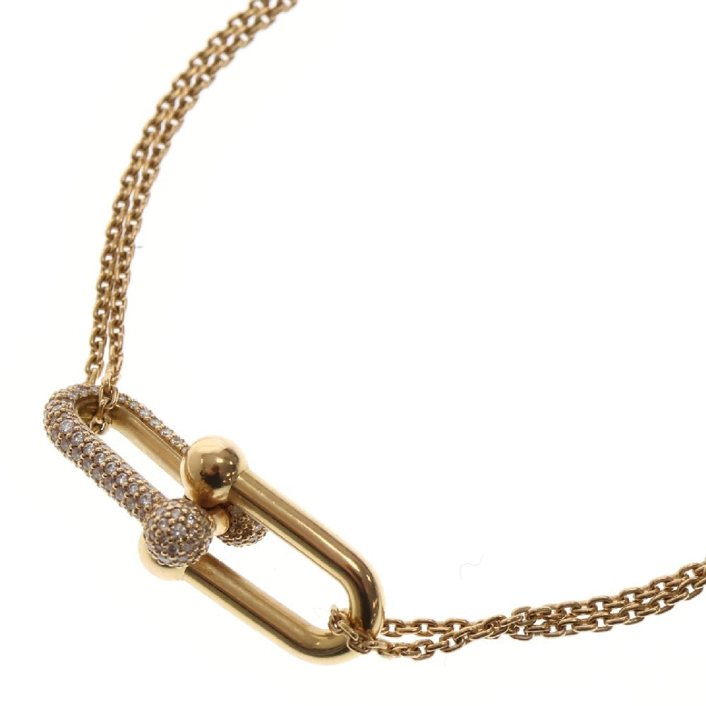 TIFFANY&Co(ティファニー) K18YG ハードウェア ダブルリンク ダイヤ ペンダントネックレス イエローゴールド