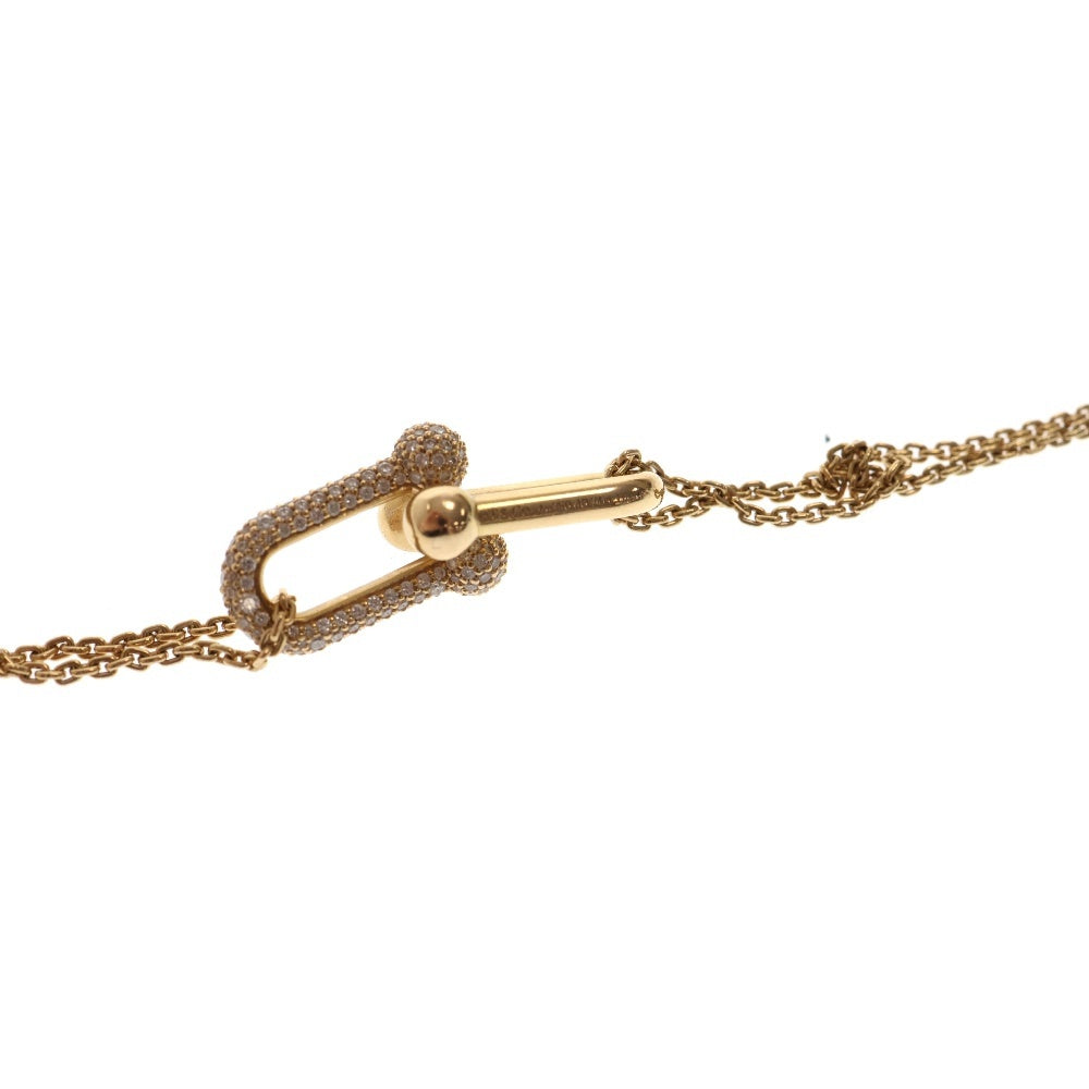 TIFFANY&Co(ティファニー) K18YG ハードウェア ダブルリンク ダイヤ ペンダントネックレス イエローゴールド