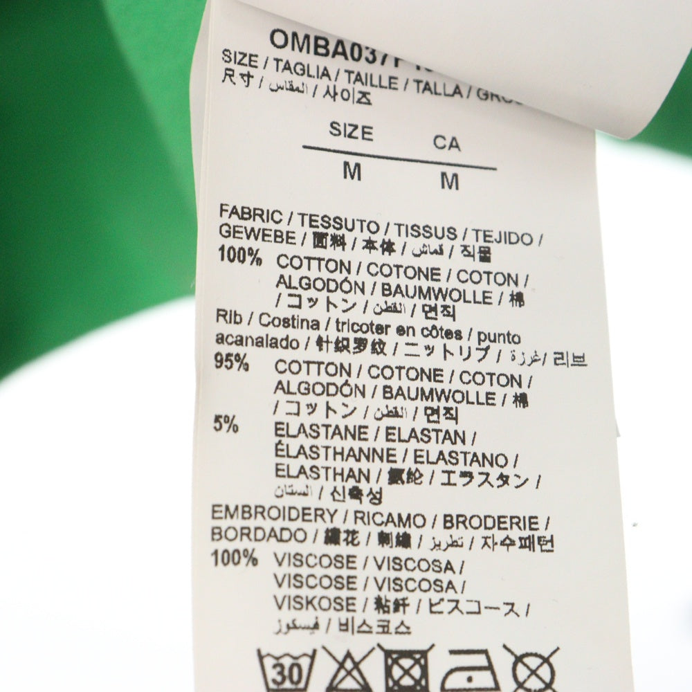 OFF-WHITE(オフホワイト) 19AW MIRKO ARTIST INCOMP CREWNECK エンブロイダリースウェットトレーナー グリーン OMBA037F19E30018