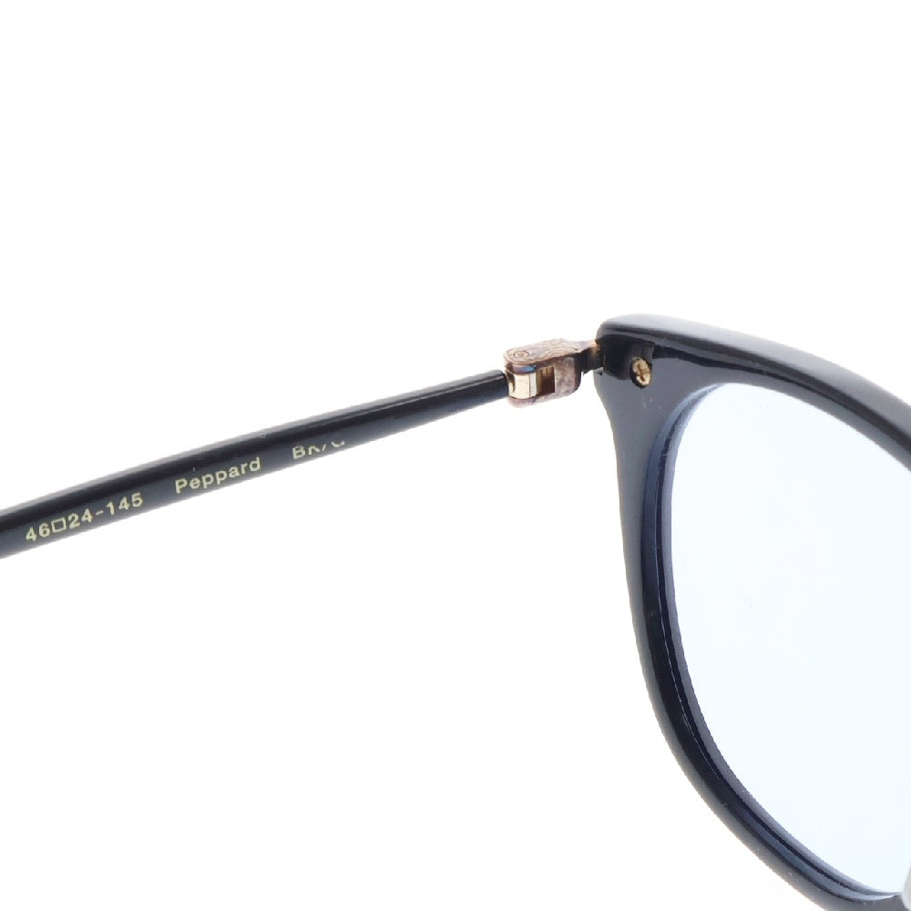 OLIVER GOLDSMITH(オリバーゴールドスミス) Reppard ウェリントンサングラス クリアレンズ ブラックフレーム アイウェア