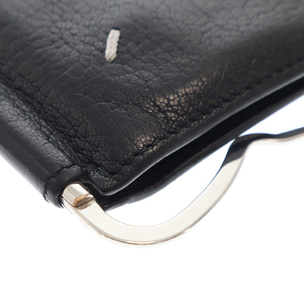 Martin Margiela(マルタンマルジェラ) MONEYCLIP フォーステッチ クリップウォレット 二つ折り財布 SA1UI0004P4806T8013 ブラック