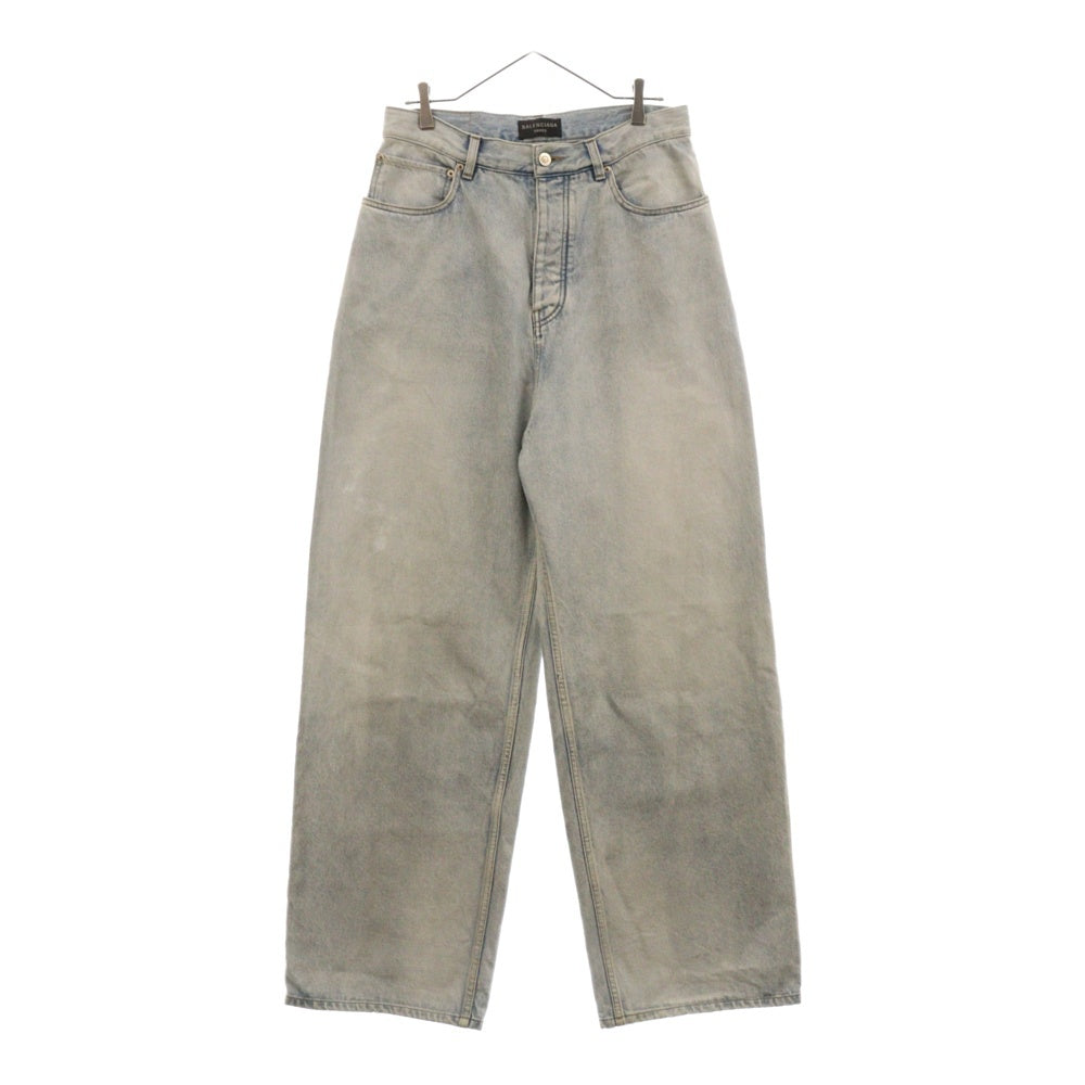 BALENCIAGA(バレンシアガ) 24SS DENIM SIZE STICKER BAGGY 767977 TDW14 サイズステッカーバギーデニムパンツ