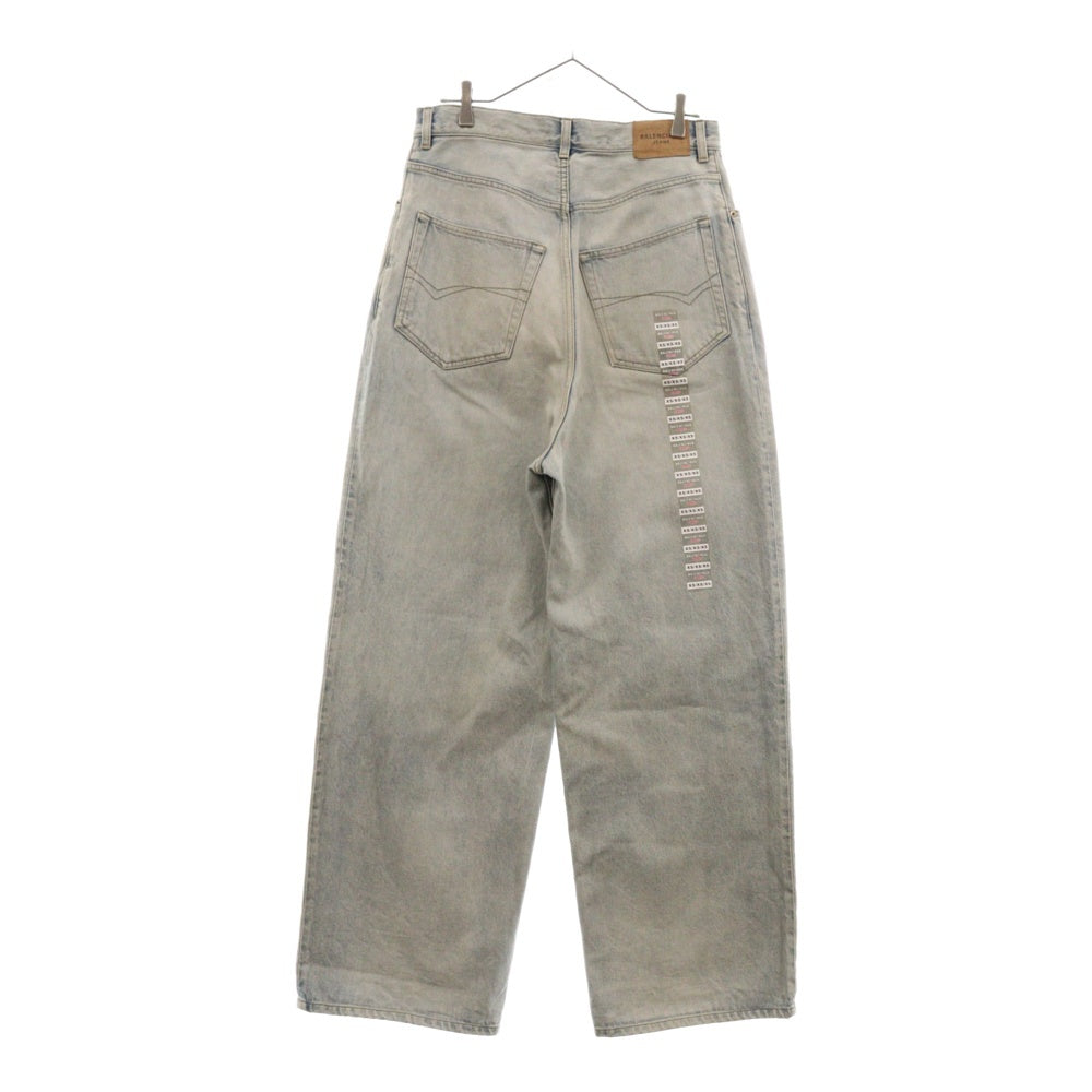 BALENCIAGA(バレンシアガ) 24SS DENIM SIZE STICKER BAGGY 767977 TDW14 サイズステッカーバギーデニムパンツ