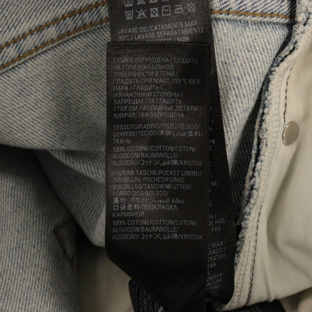 BALENCIAGA(バレンシアガ) 24SS DENIM SIZE STICKER BAGGY 767977 TDW14 サイズステッカーバギーデニムパンツ