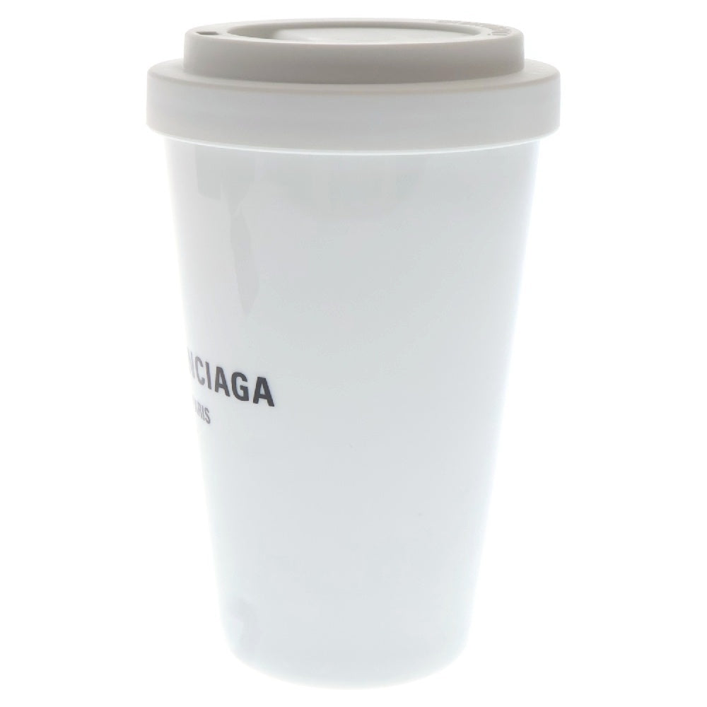BALENCIAGA(バレンシアガ) ロゴ タンブラー 陶器 ホワイト ■