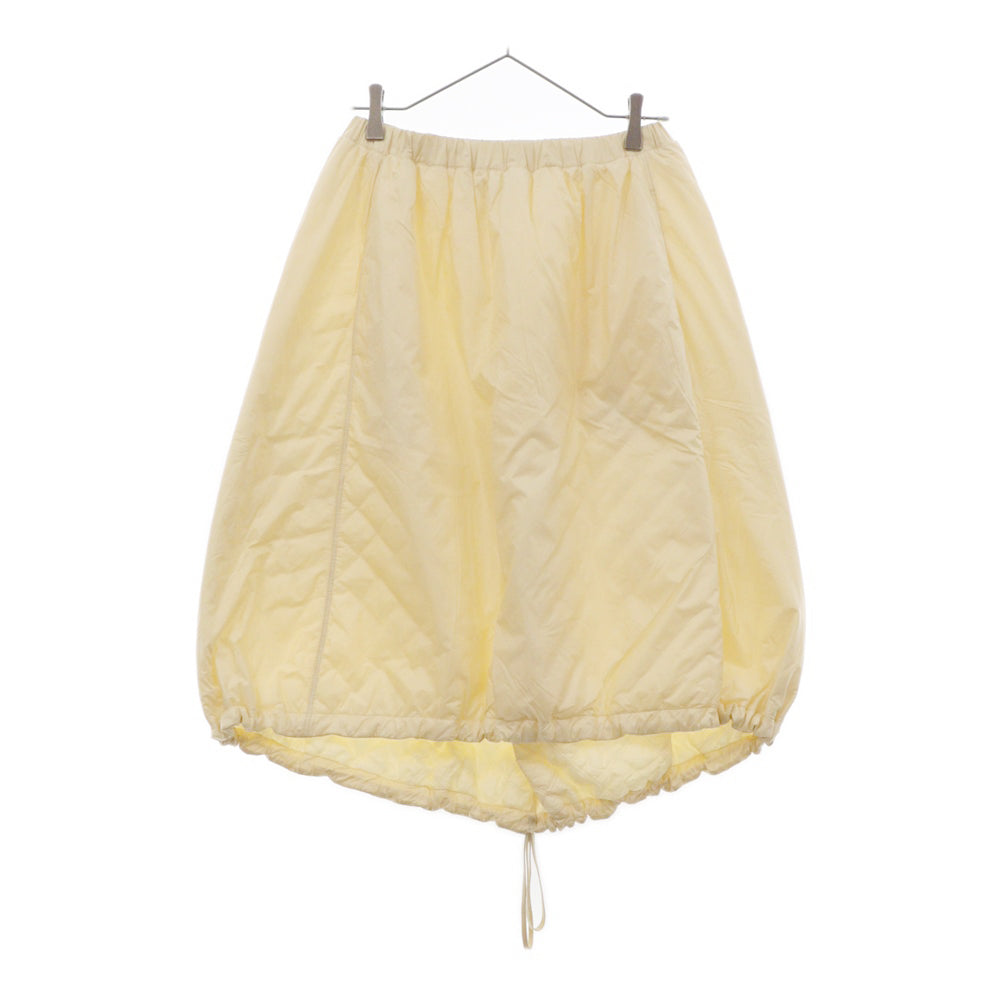 JIL SANDER(ジルサンダー) 中綿ナイロンスカート イエロー レディース JSPP351357