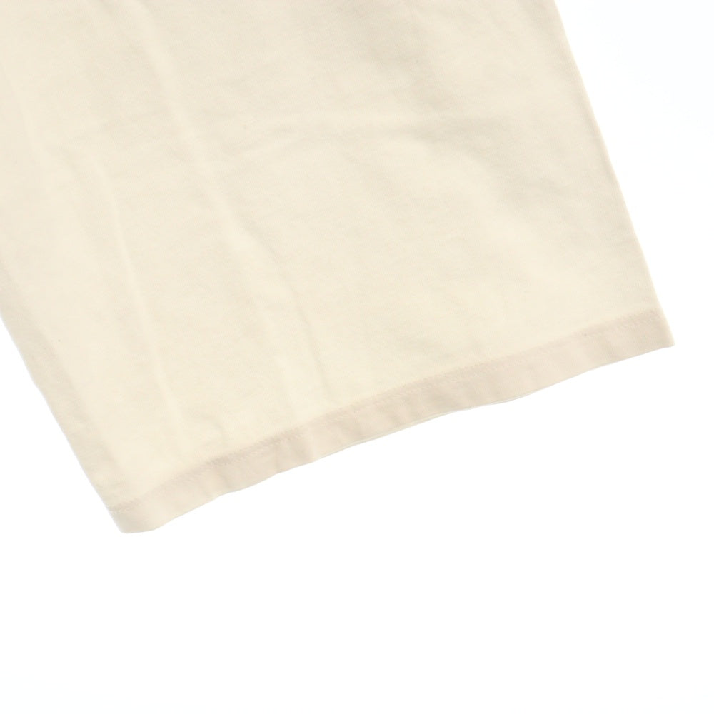 Acne Studios(アクネ ストゥディオズ) クルーネック コットン7分袖Tシャツ カットソー ホワイト 25K166