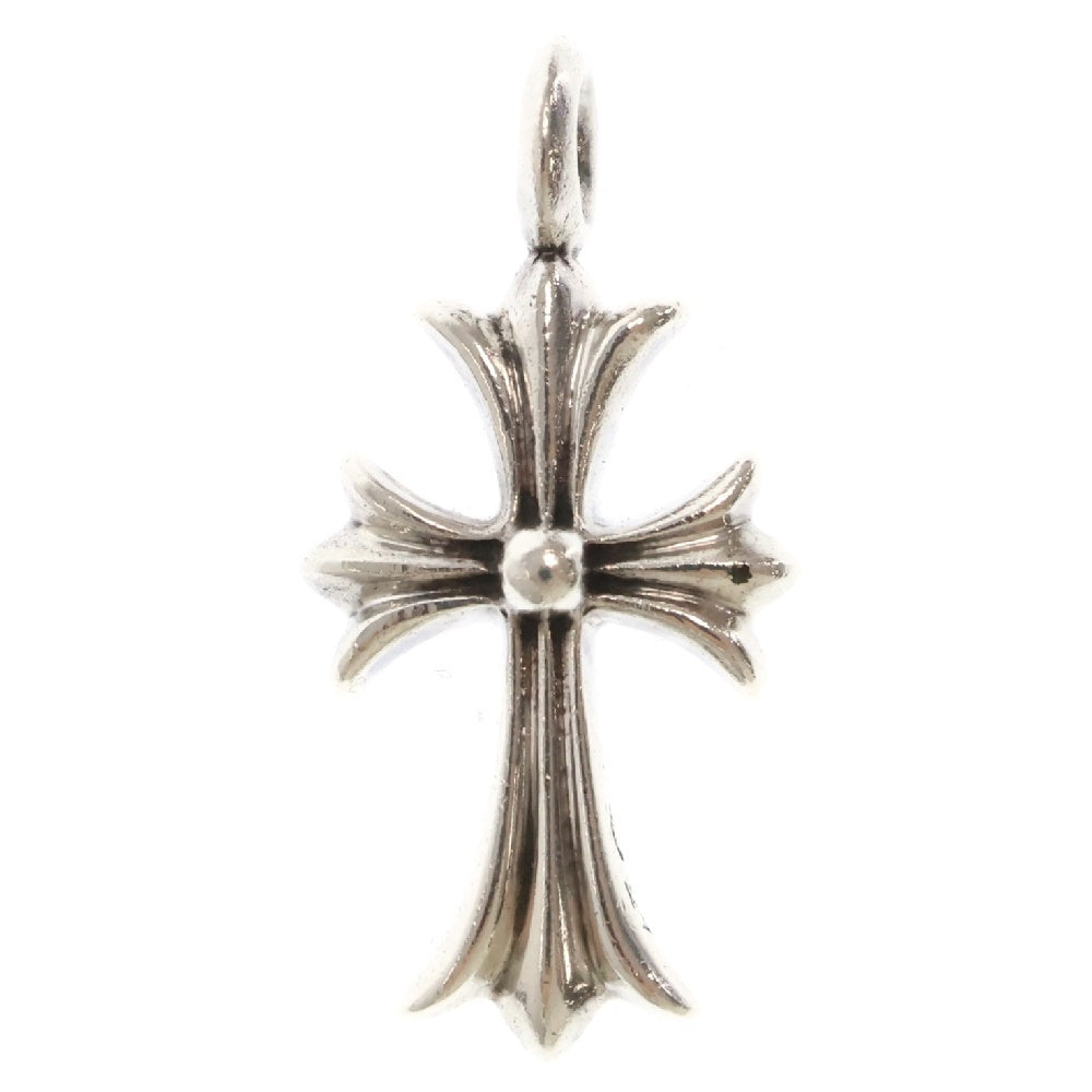 CHROME HEARTS(クロムハーツ) TNY CRSF P DMND タイニーファットクロス PAVEダイヤ ペンダント シルバーネックレストップ シルバー