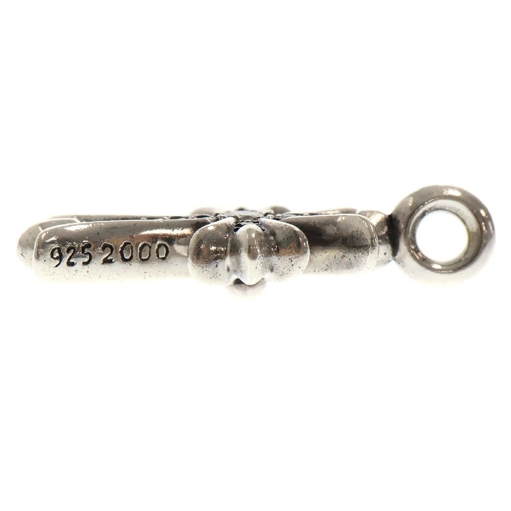 CHROME HEARTS(クロムハーツ) TNY CRSF P DMND タイニーファットクロス PAVEダイヤ ペンダント シルバーネックレストップ シルバー