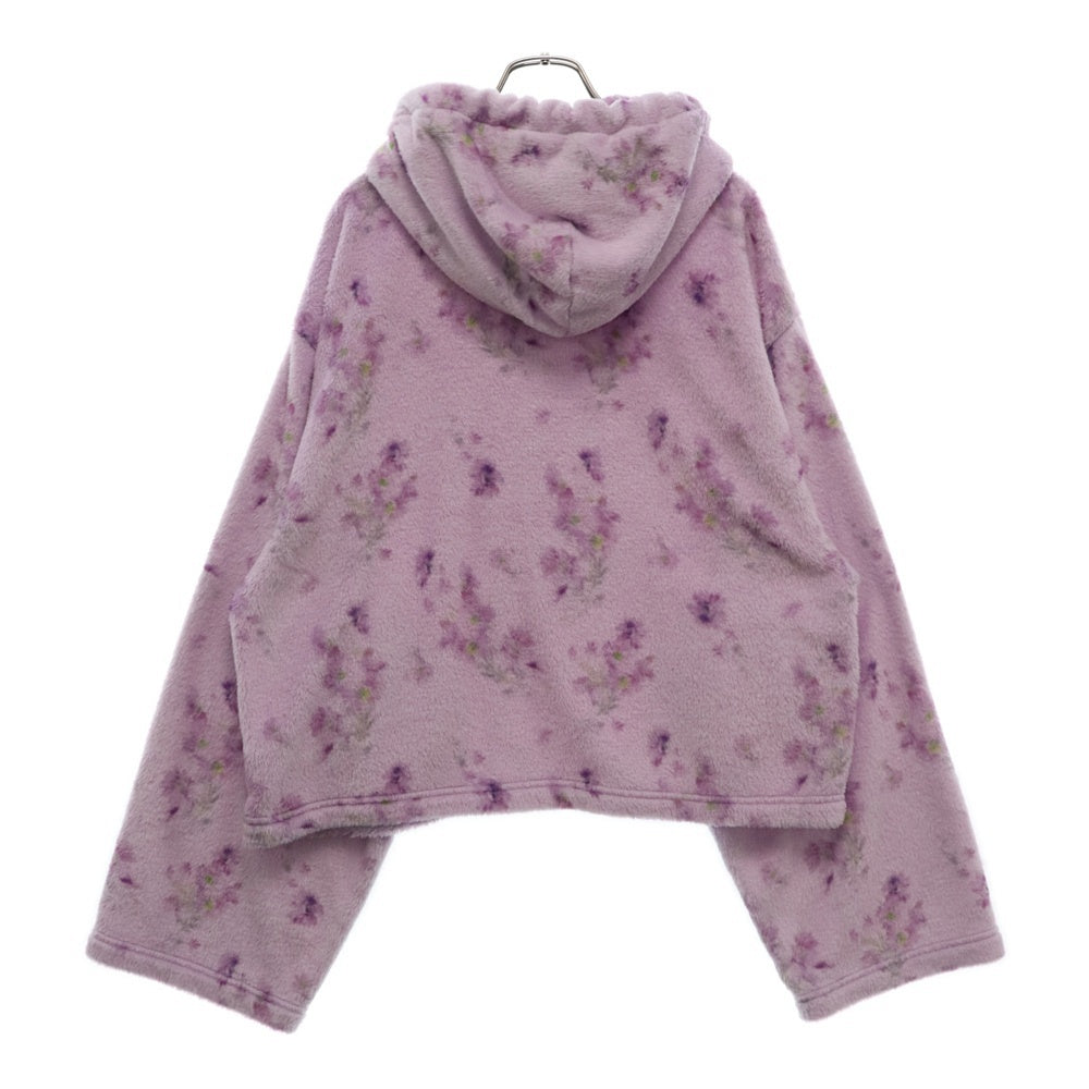 Acne Studios(アクネ ストゥディオズ) FLORAGATAN13 Teddy hooded sweatshirt FN-WN-SWEA000212 テディ フーデッド スウェット フリース パープル レディース