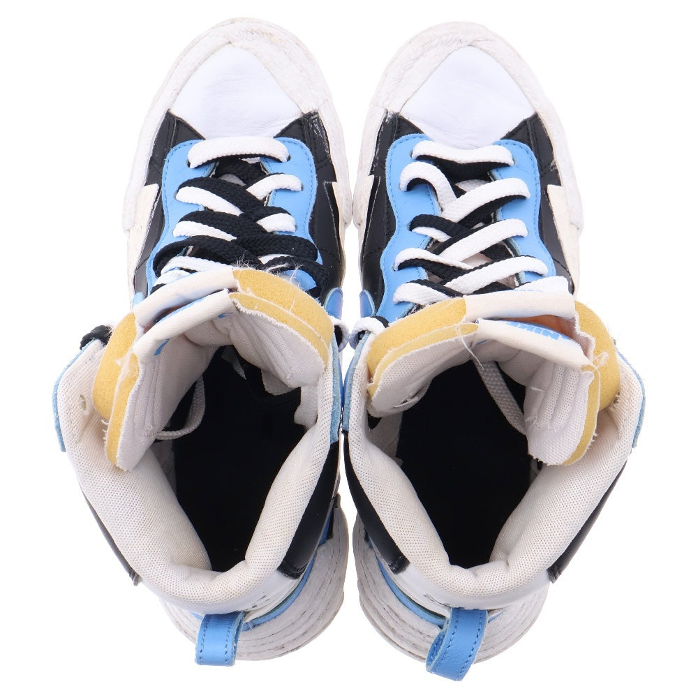 NIKE(ナイキ) ×SACAI BLAZER MID BV0072-001 サカイ ブレザーミッド ハイカットスニーカー ブルー/ブラック US9/27cm