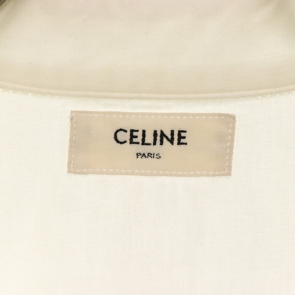CELINE(セリーヌ) 22SS 2T217617Q カウボーイ ペインダー オーバーサイズ 長袖シャツ ホワイト