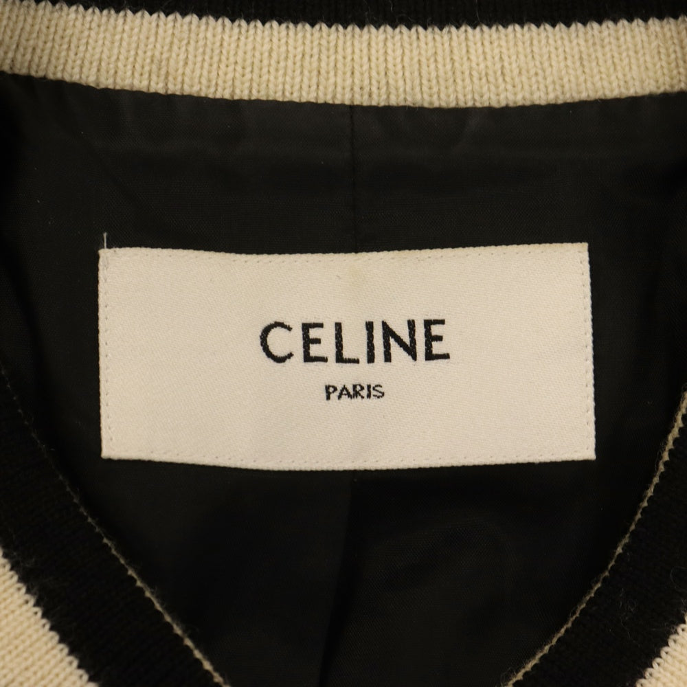 CELINE(セリーヌ) 22SS パームツリー エンブロイダリーテディジャケット ブルゾン ブラック 2V57H851C