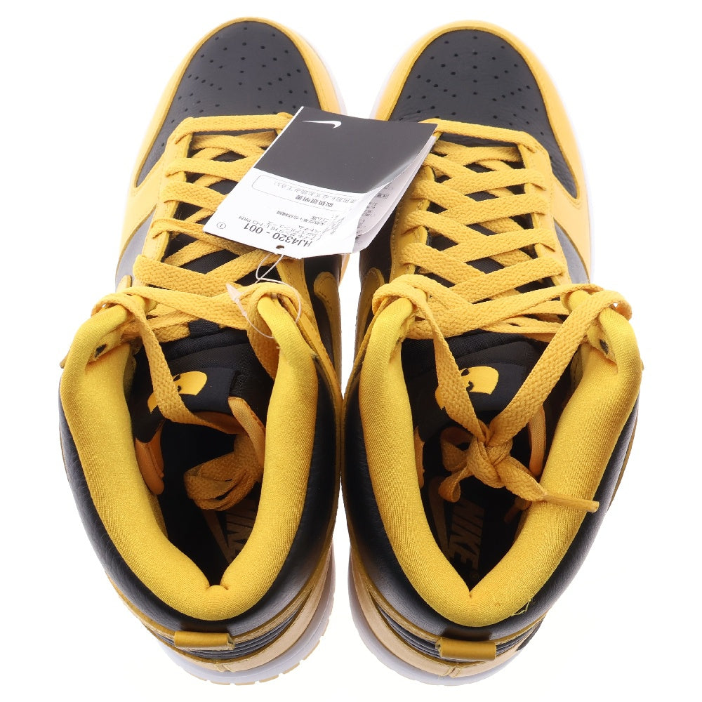NIKE(ナイキ) ×Wu-Tang Clan DUNK HIGH RETRO HJ4320-001 ×ウータンクラン ダンクハイ レトロ ハイカットスニーカー シューズ ブラック/イエロー US8.5/26.5cm