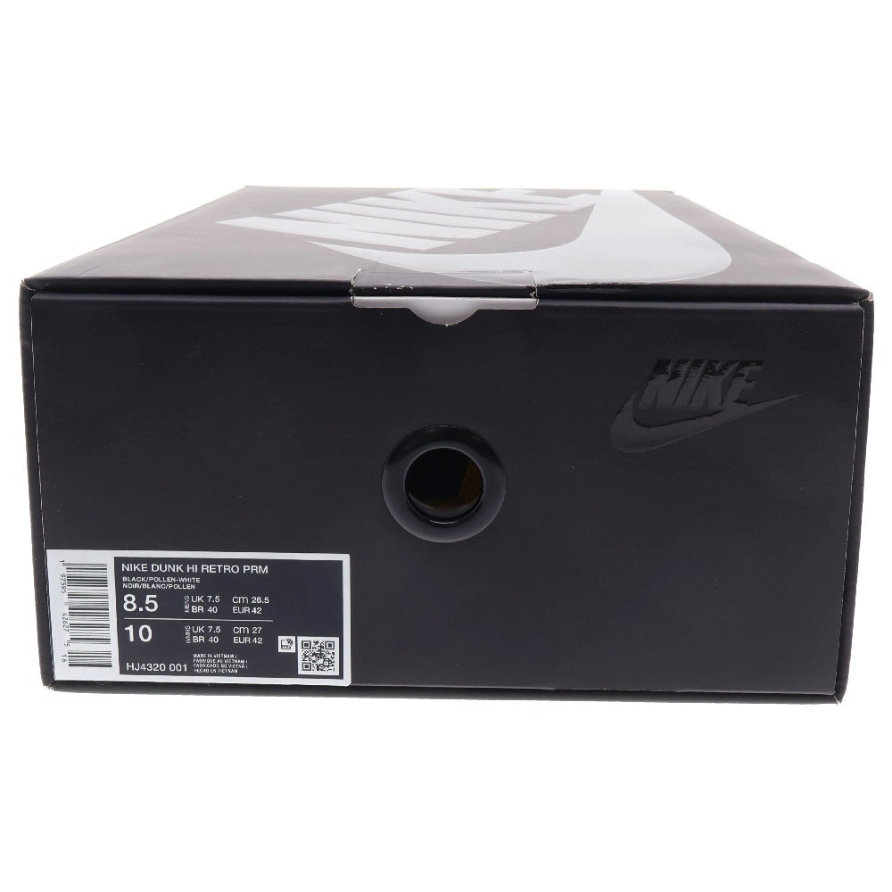 NIKE(ナイキ) ×Wu-Tang Clan DUNK HIGH RETRO HJ4320-001 ×ウータンクラン ダンクハイ レトロ ハイカットスニーカー シューズ ブラック/イエロー US8.5/26.5cm