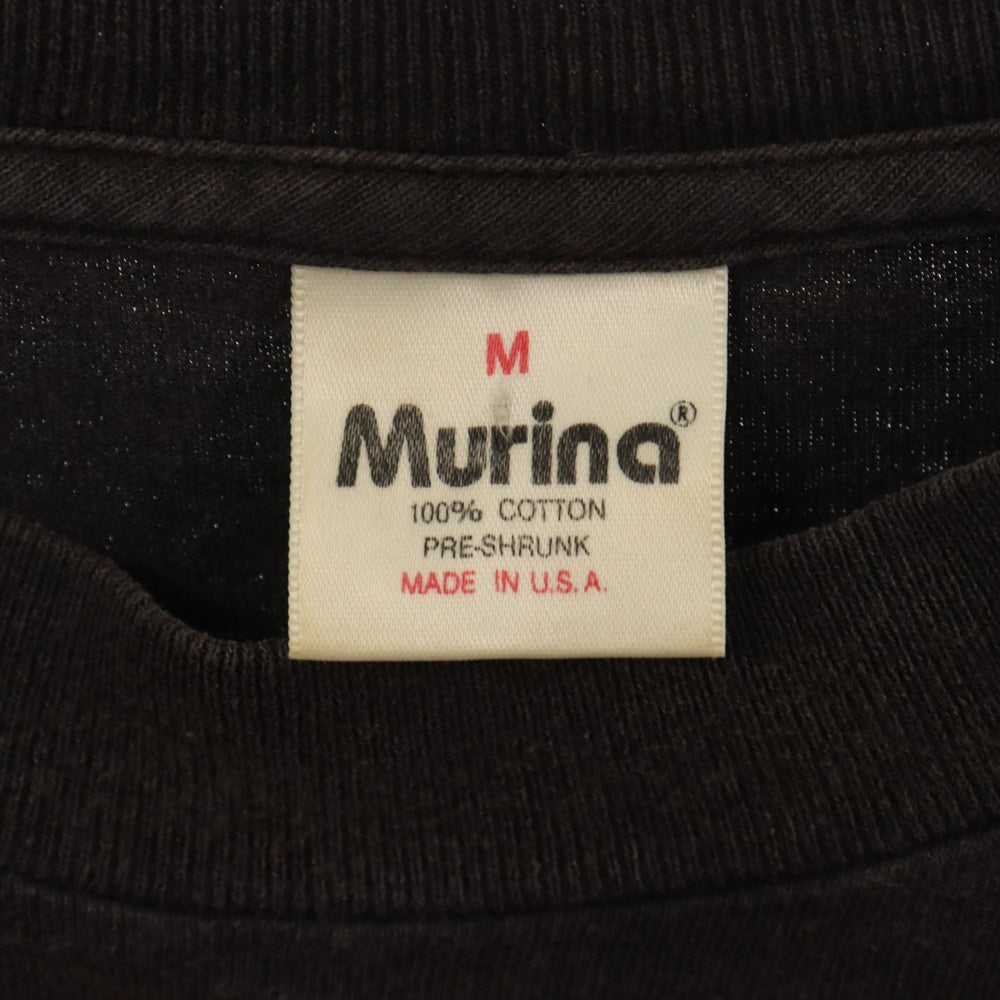 VINTAGE(ヴィンテージ) 90s VINTAGE NO NUKES ノーニュークス メッセージプリント ロングスリーブカットソー 長袖Tシャツ ロンT ブラック