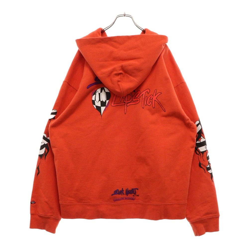 CHROME HEARTS(クロムハーツ) ×MATTY BOY SWTSHRT PPO U HD PLVR MATTY RED マッティボーイチョンパープリテンスプルオーバーフーディ パーカー レッド