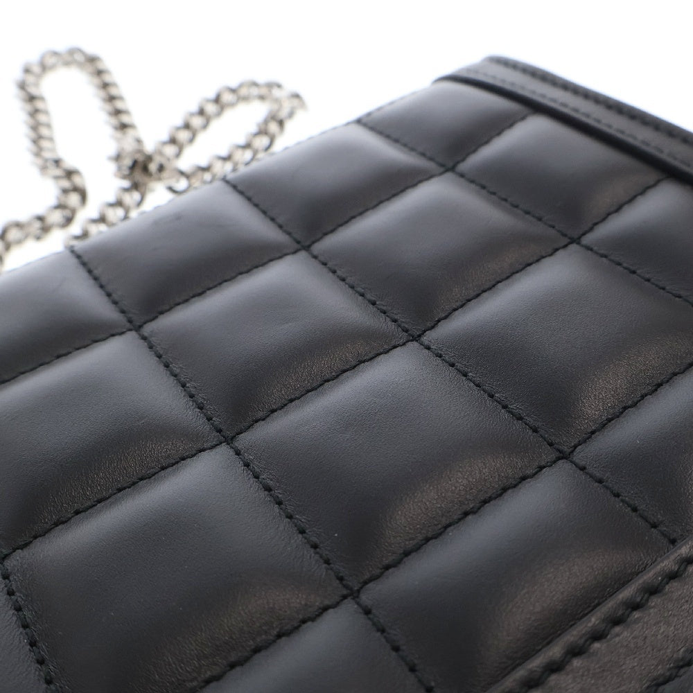 GUCCI(グッチ) Deco mini shoulder bag 741457 デコ ミニショルダーバッグ ブラック レザー