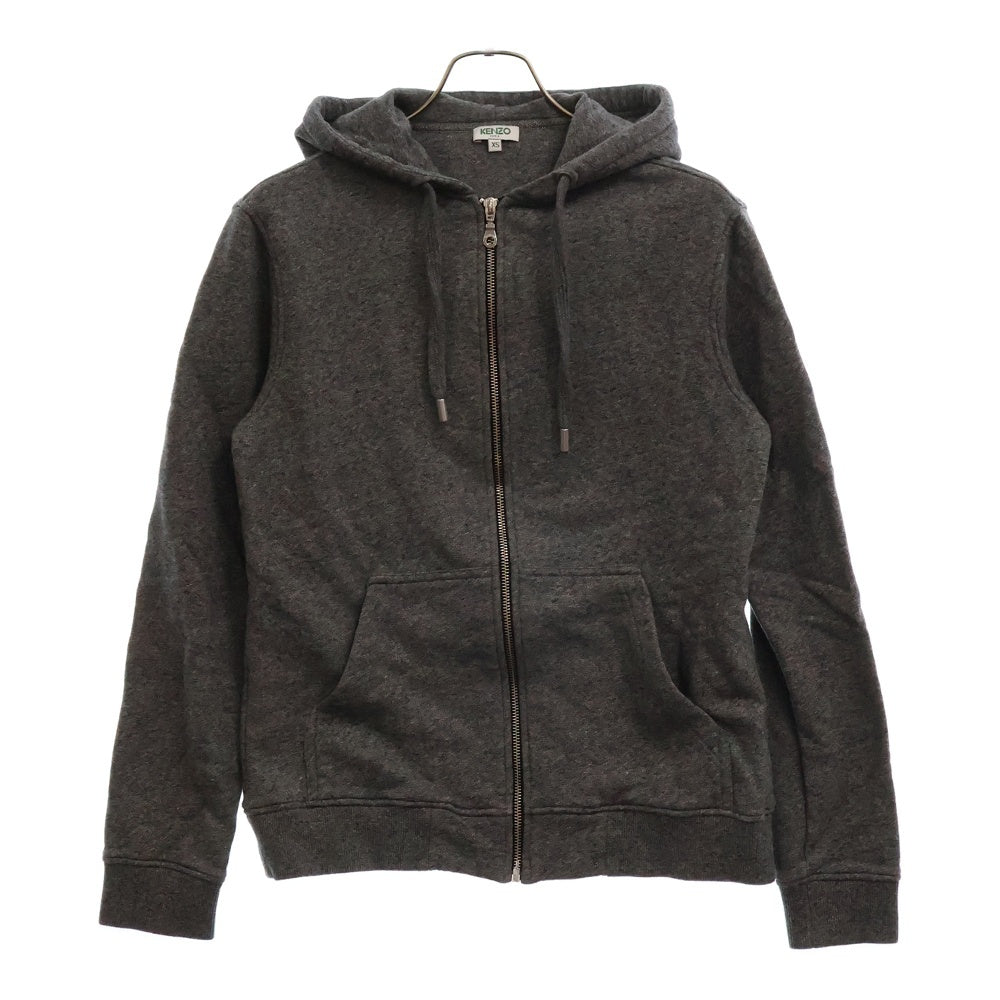 KENZO(ケンゾー) フードロゴ ジップアップフーディ スウェット グレー F755BL7224MD