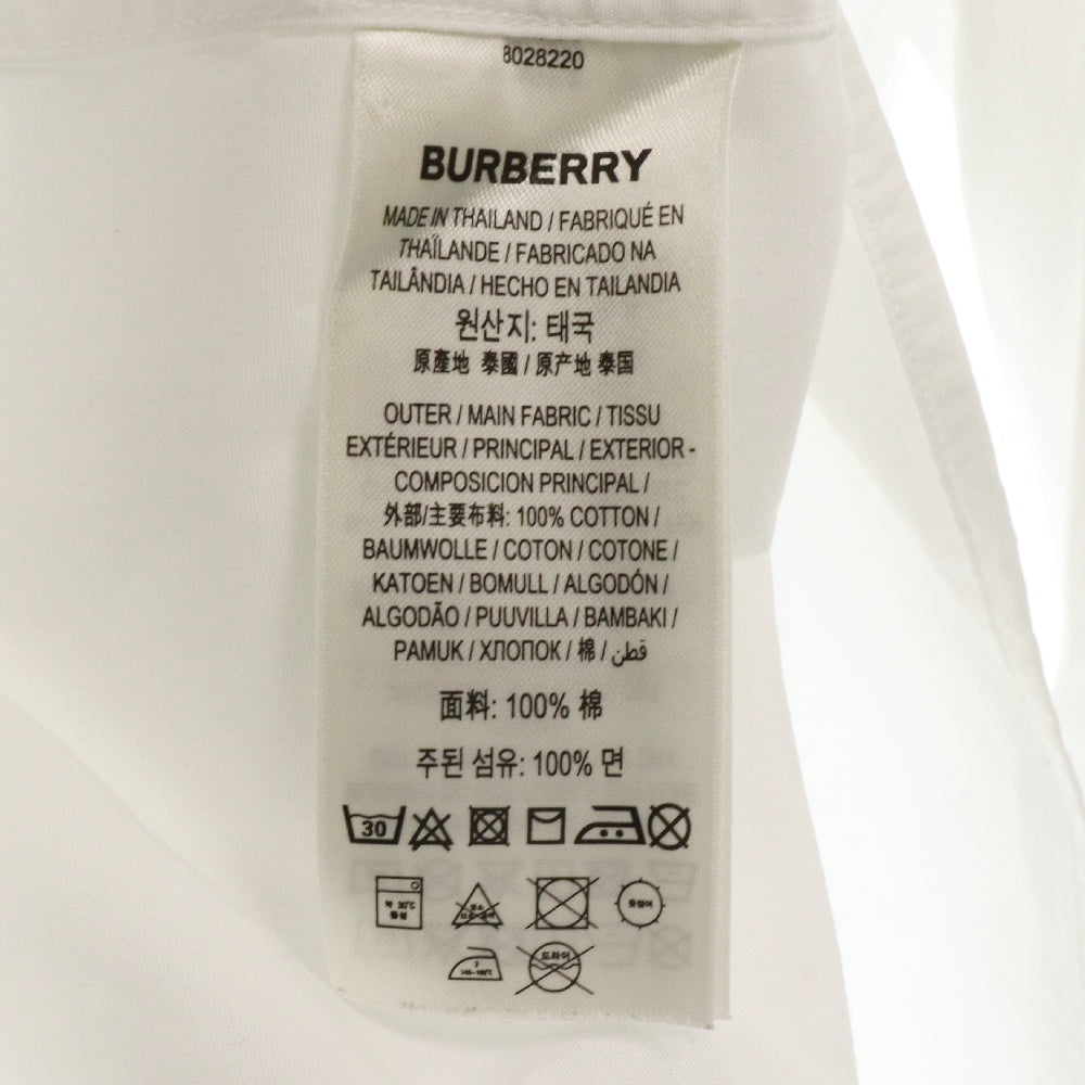 BURBERRY(バーバリー) ポケットロゴ 長袖シャツ ホワイト 8028220