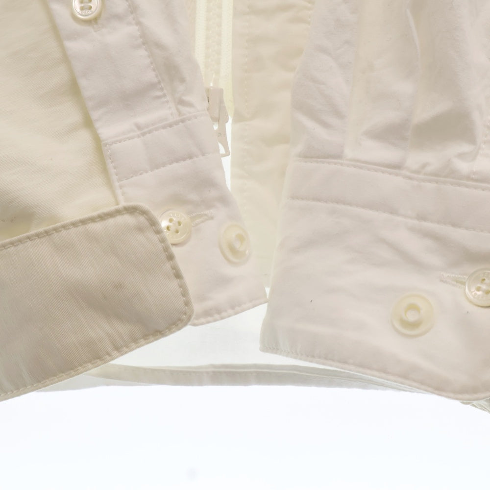 Sacai(サカイ) 21AW Cotton Poplin Shirt ジップパーカー ナイロンブルゾン ホワイト 21-02582M