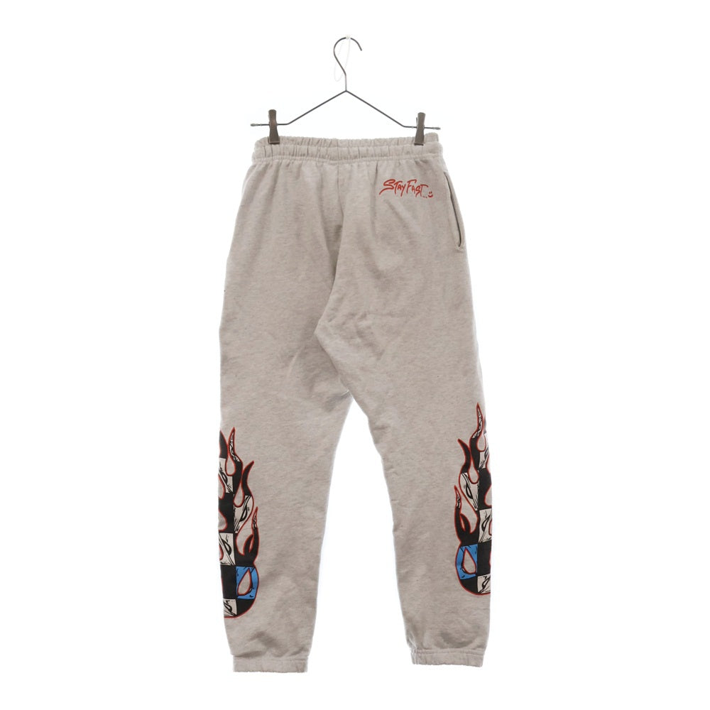 CHROME HEARTS(クロムハーツ) MATTY BOY PPO BRAIN SWTPANTS マッティボーイ ファイヤープリント スウェットパンツ グレー