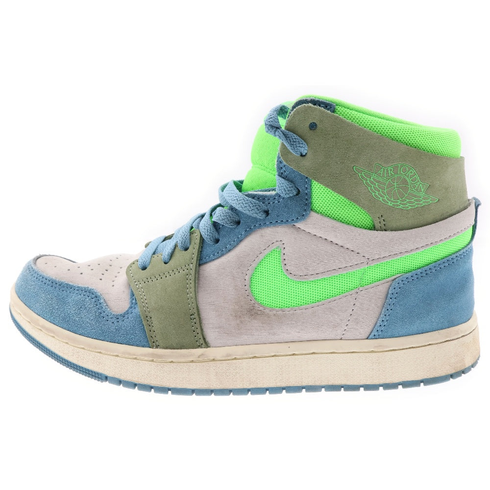 NIKE(ナイキ) WMNS Air Jordan 1 Zoom CMFT 2 DV1305-433 エアジョーダン1 ズーム CMFT 2 ローカットスニーカー シューズ ブルー/グリーン US9.5/27.5cm