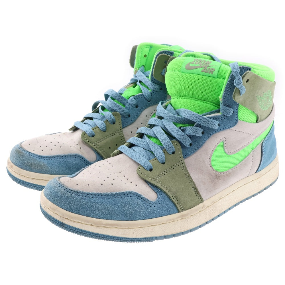 NIKE(ナイキ) WMNS Air Jordan 1 Zoom CMFT 2 DV1305-433 エアジョーダン1 ズーム CMFT 2 ローカットスニーカー シューズ ブルー/グリーン US9.5/27.5cm