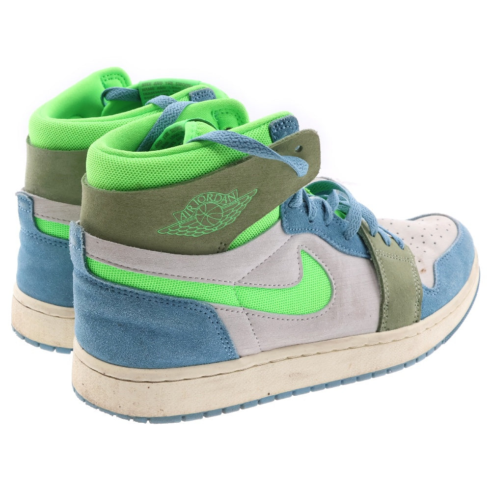 NIKE(ナイキ) WMNS Air Jordan 1 Zoom CMFT 2 DV1305-433 エアジョーダン1 ズーム CMFT 2 ローカットスニーカー シューズ ブルー/グリーン US9.5/27.5cm