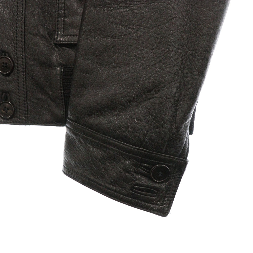 SAINT LAURENT PARIS(サンローランパリ) Lamb Leather Jacket ラムレザー ジャケット ブラック 484279 YSNQ1