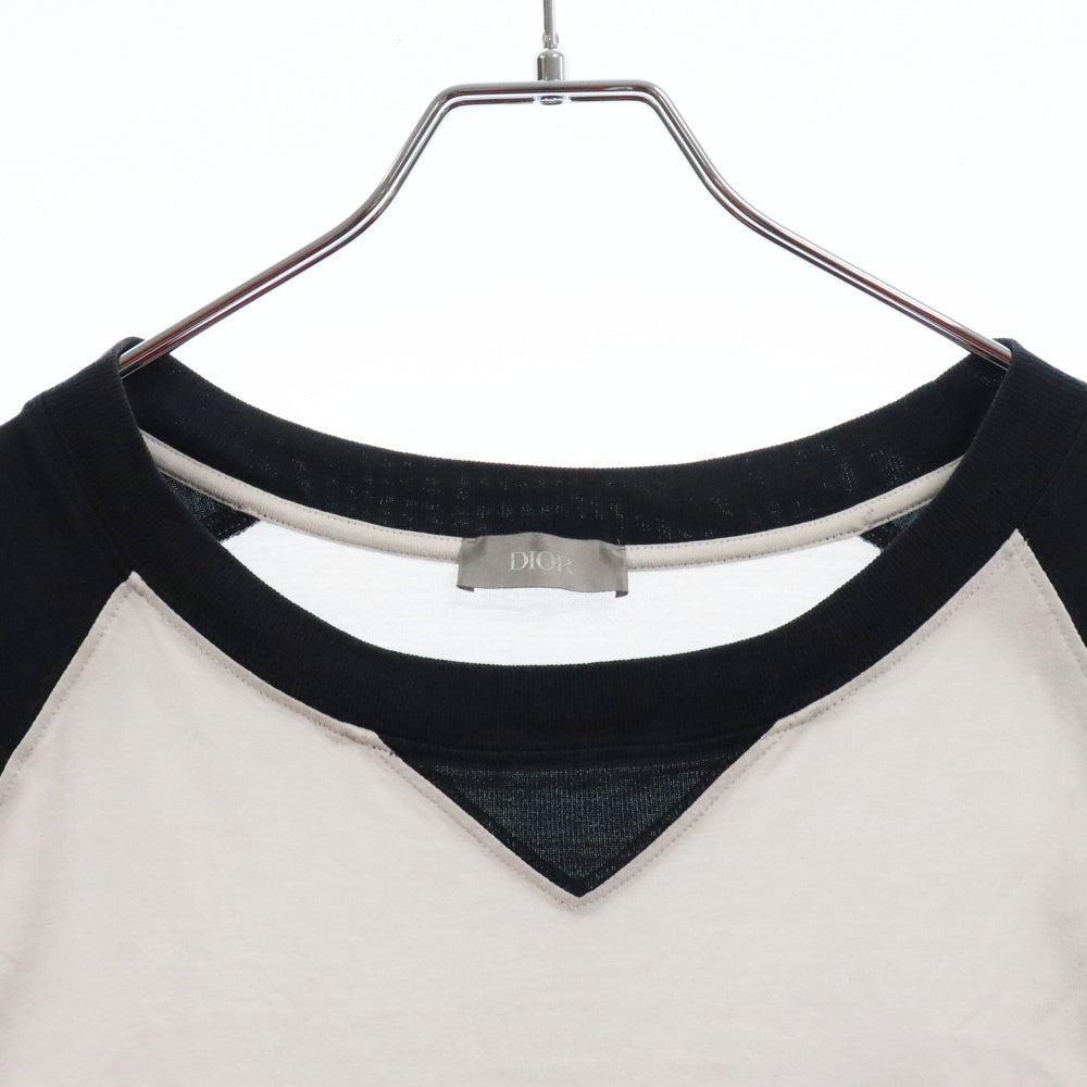 DIOR(ディオール) 22SS ATELIER OVERSIZED TEE アトリエ ロゴ刺繍オーバーサイズ Tシャツ 半袖カットソー ホワイト/ネイビー 213J635A0677