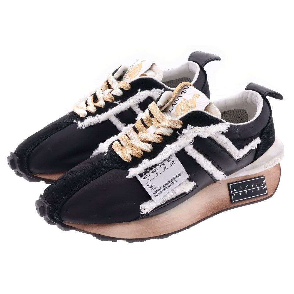 LANVIN(ランバン) ×VESSEL Nylon Bumper Sneakers ベッセル ナイロン バンパー ローカットスニーカー シューズ レディース ブラック/ホワイト