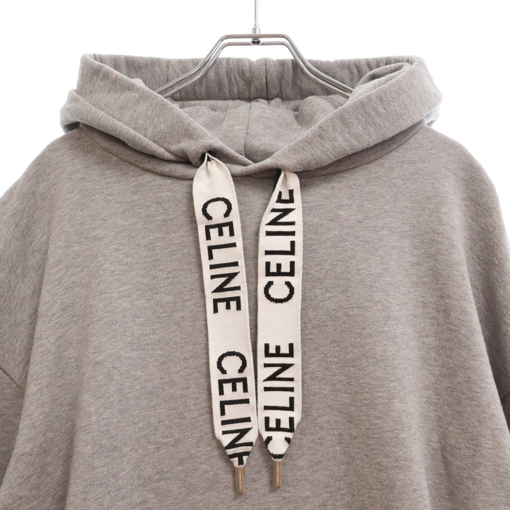 CELINE(セリーヌ) 21SS ロゴドローコード プルオーバーフーディー スウェット グレー 2Y468052H