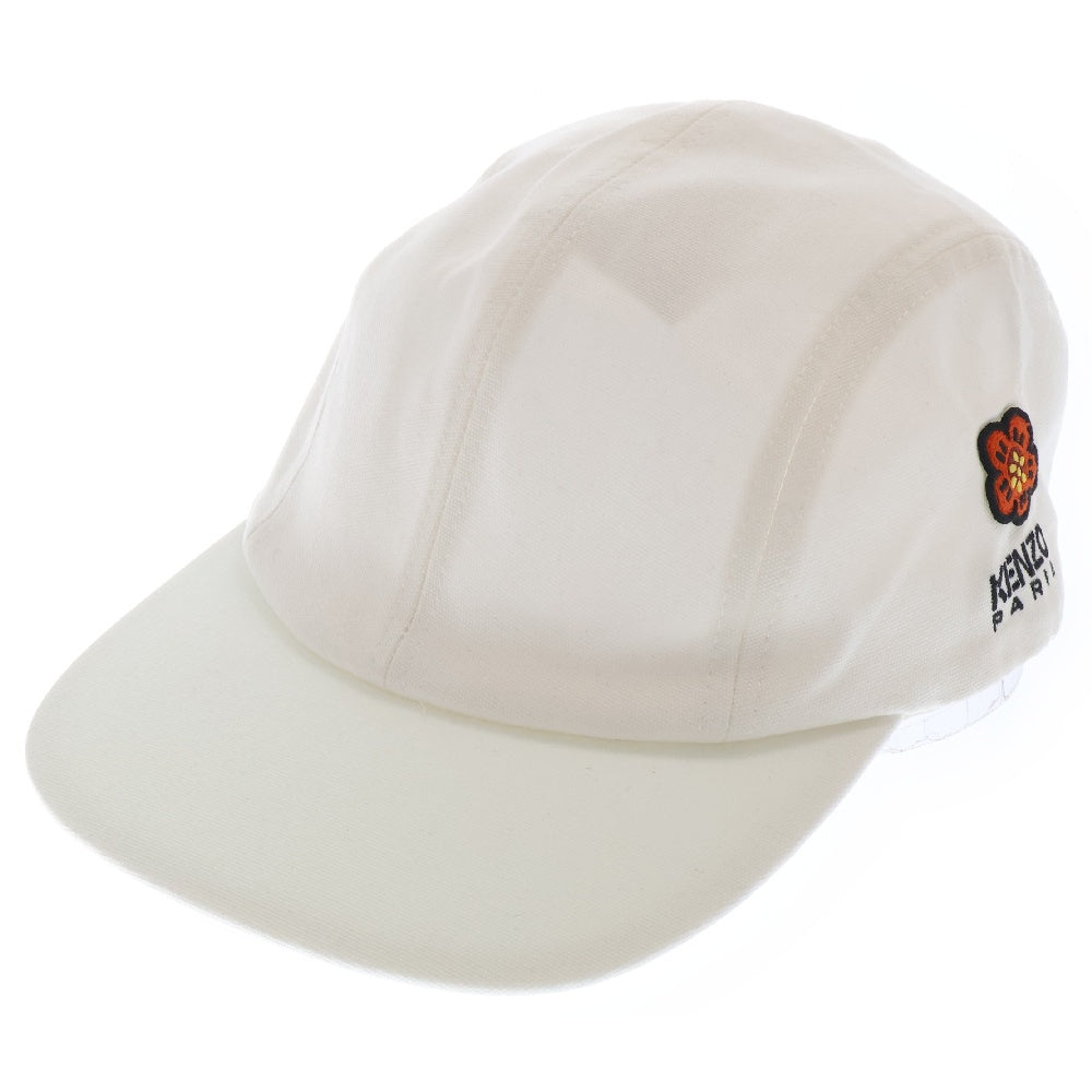 KENZO(ケンゾー) Boke Flower Crest サイドロゴ刺繍 ベースボールキャップ 帽子 ホワイト FC65AC401F33