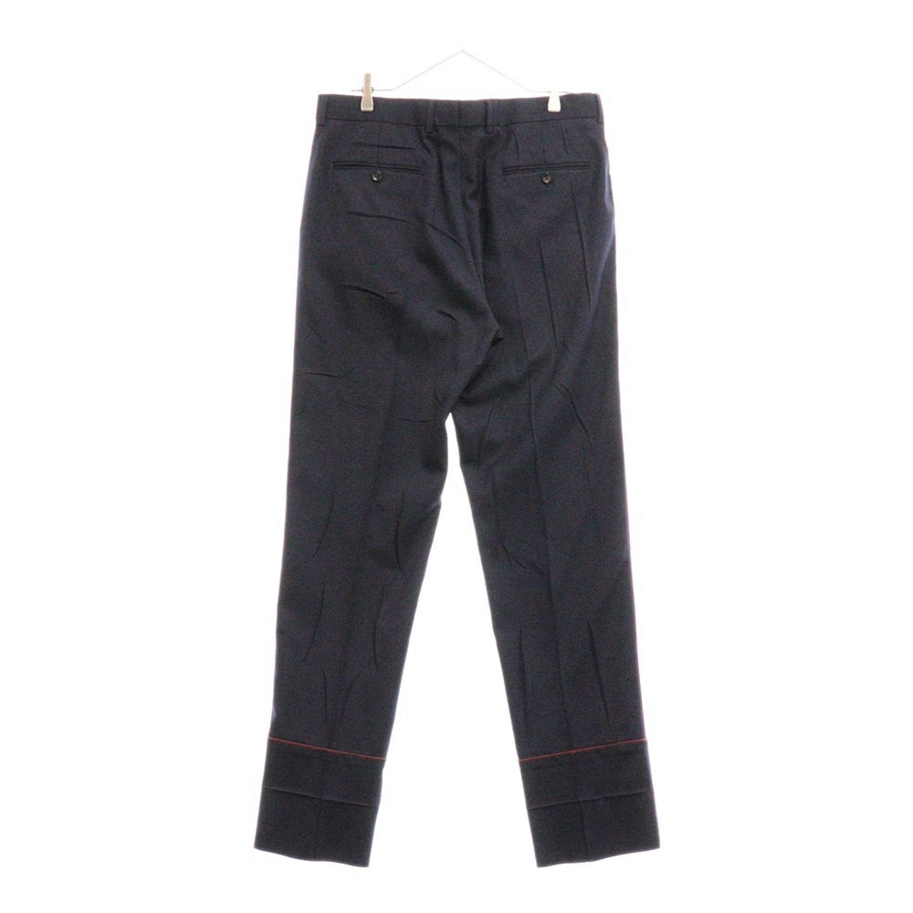 GUCCI(グッチ) サイドライン スラックス センタープレスパンツ ネイビー 664605