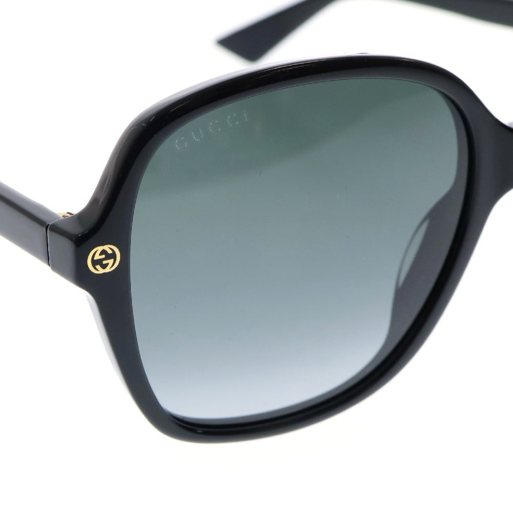 GUCCI(グッチ) ブラックフレーム ウェリントン サングラス アイウェア メガネ ブラック 55口18-140 GG0092S