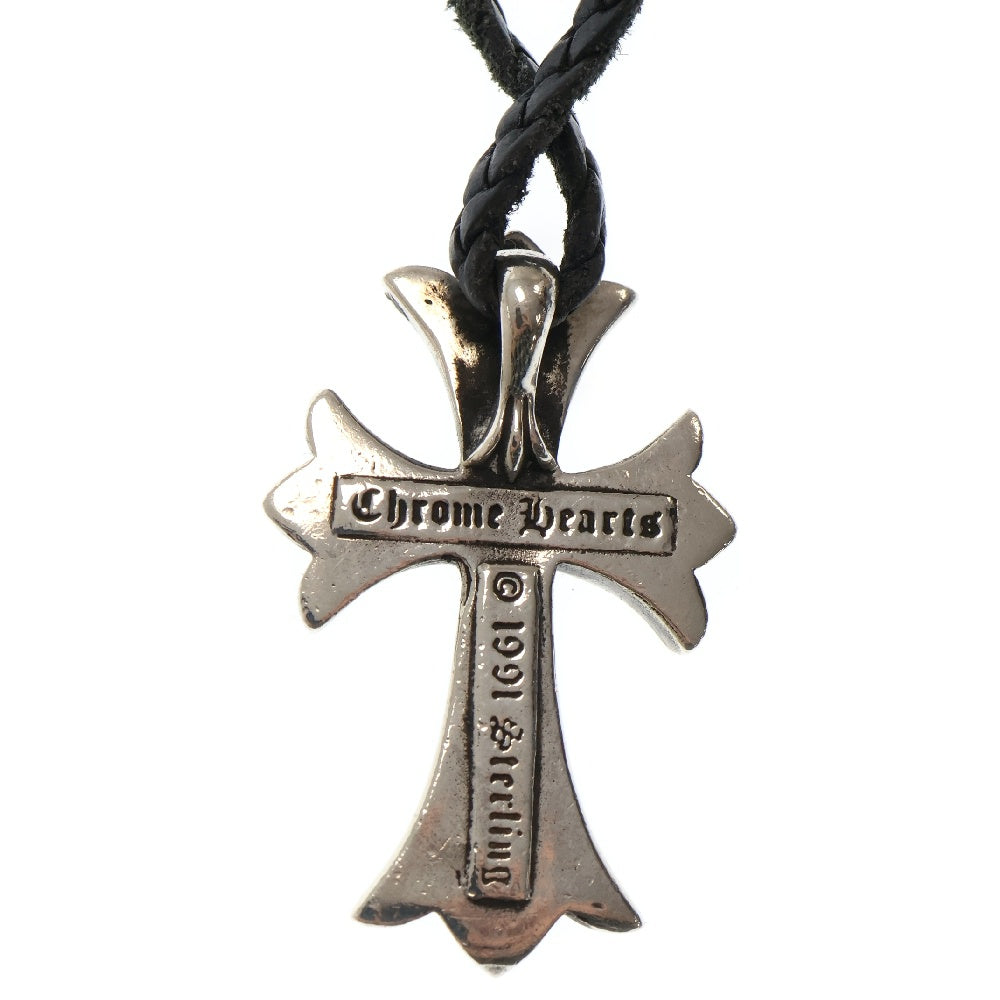 CHROME HEARTS(クロムハーツ) CH CRS SMLスモールCHクロス BC ボロチップブレイド ネックレス シルバー BCA220