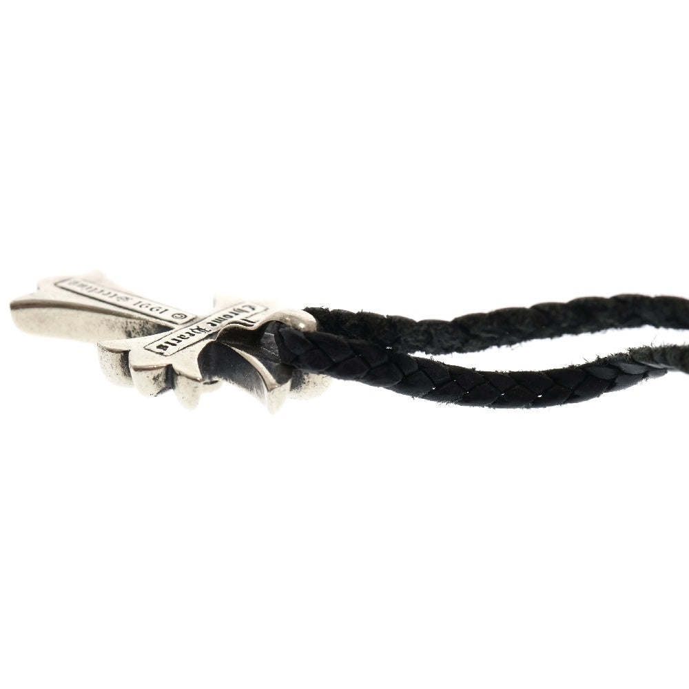 CHROME HEARTS(クロムハーツ) CH CRS SMLスモールCHクロス BC ボロチップブレイド ネックレス シルバー BCA220