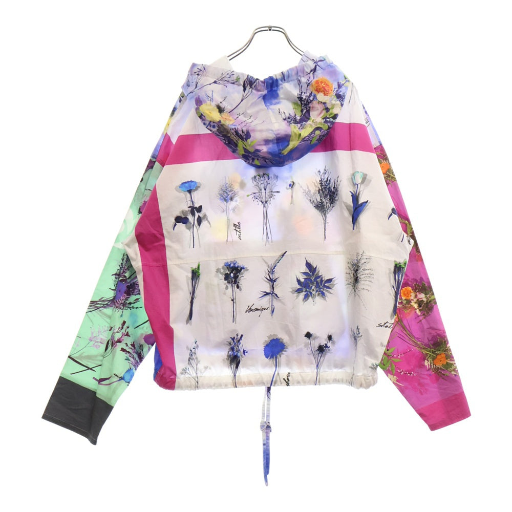 LOUIS VUITTON(ルイヴィトン) 20SS フラワーコットンポプリンアノラックフーディ フラワー総柄スモックプルオーバーパーカー マルチ RM201 TXB HIS79W