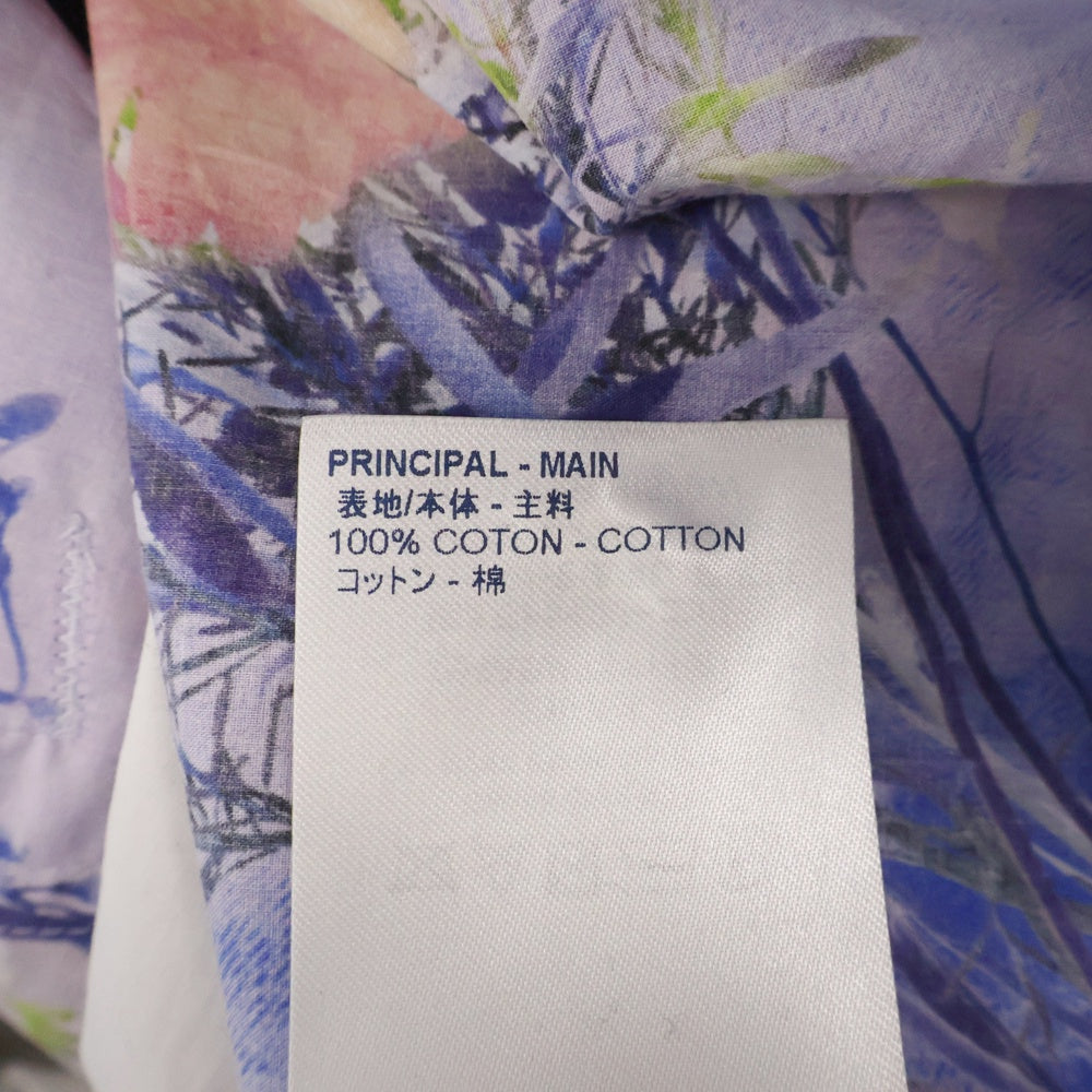 LOUIS VUITTON(ルイヴィトン) 20SS フラワーコットンポプリンアノラックフーディ フラワー総柄スモックプルオーバーパーカー マルチ RM201 TXB HIS79W