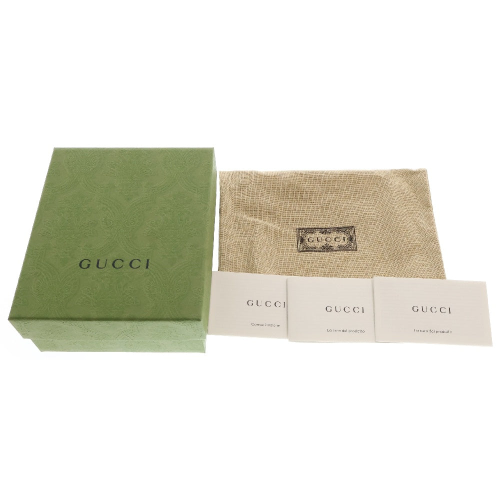 GUCCI(グッチ) オフィディア GG ウォレット シェリーライン キャンバス レザー 二つ折り財布 ベージュ 598662