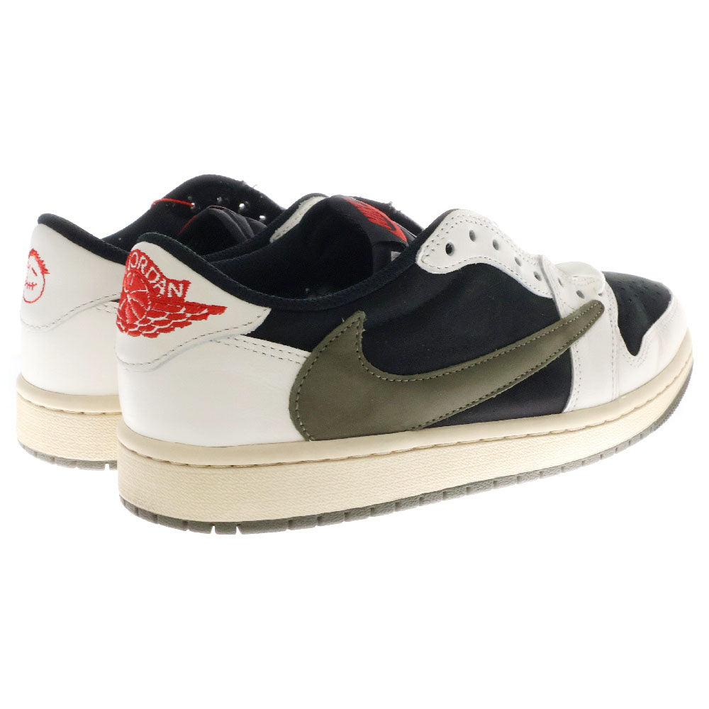NIKE(ナイキ) ×トラヴィススコット AIR JORDAN 1 ウィメンズ エアジョーダン1 ローカットスニーカー ミディアムオリーブ US8.5/25.5cm DZ4137-106