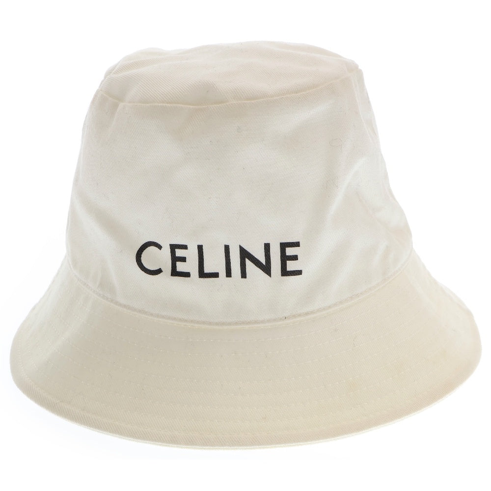 CELINE(セリーヌ) ロゴプリント バケットハット 帽子 2AU5B968P ホワイト