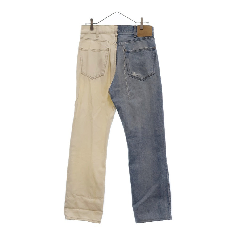 CELINE(セリーヌ) 21SS バイカラーツートーンデニムパンツ 2N316864M インディゴ/ホワイト